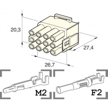 KONEKTOR MATE-N-LOCK MALE/FEMALE HOLDER 4426150