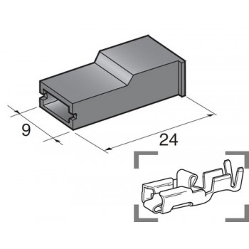 IZOLACIJA ZA ŽENSKI 6,3 KONČNIK ČRNA