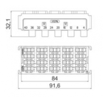 MODUL ZA MINIVAL/DIODE/ODKLOPNIKE/MICRO 280 RELAY 20+6