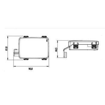 nosilec za 3 MIDIVAL varovalke