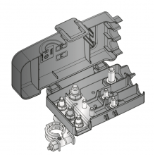 nosilec za varovalke CBD z akumulatorsko sponko