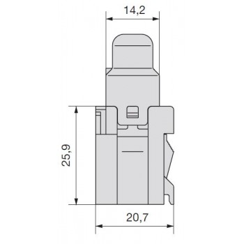 VODOTESNI NOSILEC ZA VAROVALKO UNIVAL 3050153