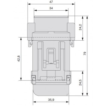 DELNO VODOTESNI NOSILEC ZA VAROVALKO MAXIVAL