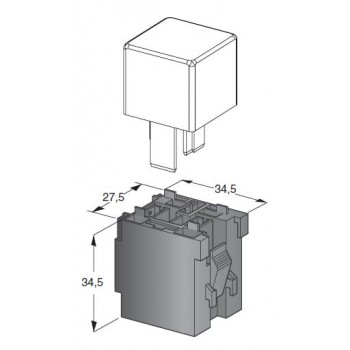 NOSILEC ZA MAXI RELEJE (4-POLNE)