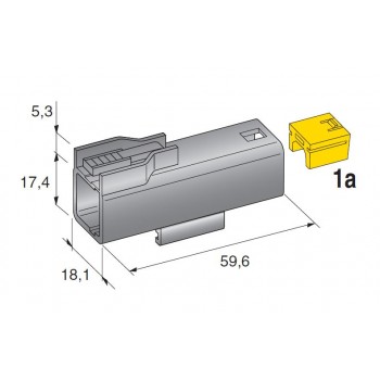MOČNOSTNI KONEKTOR 1 POL MOŠKI