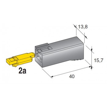 MOČNOSTNI KONEKTOR 1 POL ŽENSKI
