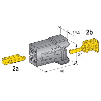 MOČNOSTNI KONEKTOR 2 POL ŽENSKI