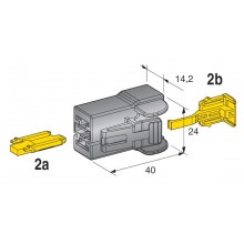 POLARIZIRANI KONEKTOR 2 POL ŽENSKI