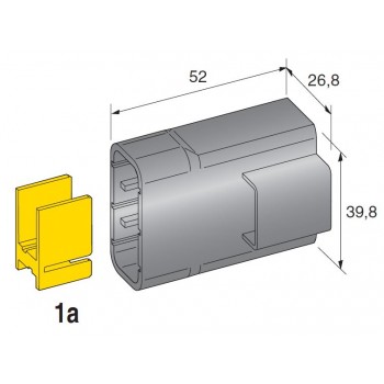moški močnostni konektor 3 pol