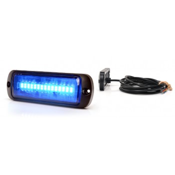 LED Opozorilna luč, modra - W1471 ( Z dvema načinoma utripanja in možnostjo sinhronizacije)