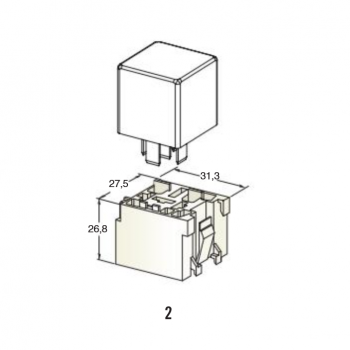 NOSILEC ZA MINI RELEJE (5 POLNE)