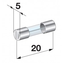 VAROVALKA GLASS 10A 5x20