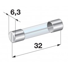 VAROVALKA GLASS 10A 6,3x32
